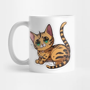 Exotic Bengal Cat Sticker - Premium Quality Mug